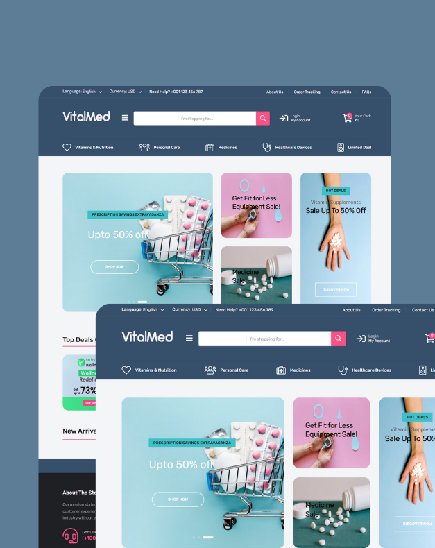 VitalMed Ecommerce Medical Store - Kerala